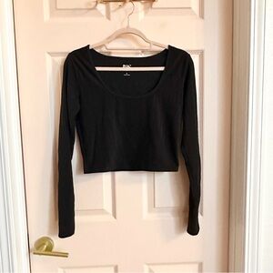 Black pacsun long sleeve crop